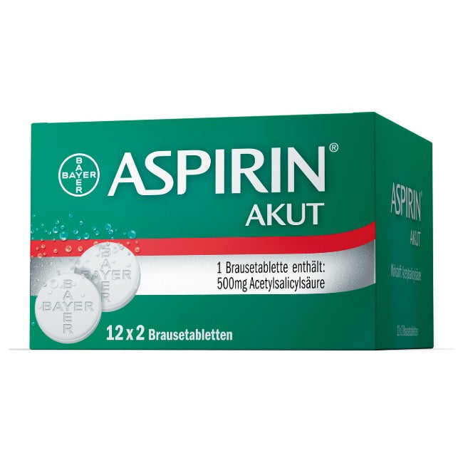 Aspirin® Akut - Brausetabletten, 2 x 12 Stück