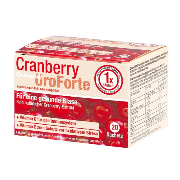 BIOGELAT CRANBERRY UroForte-Granulat, 20 Stück