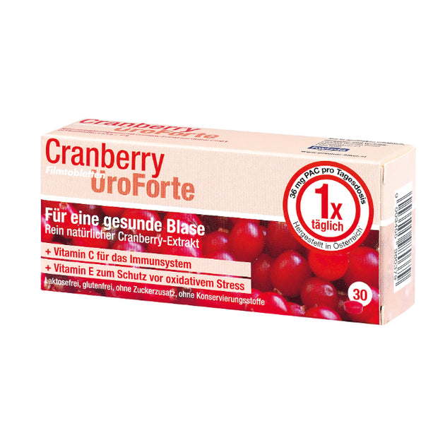 BIOGELAT® Cranberry UroForte-Filmtabletten, 30 Stück