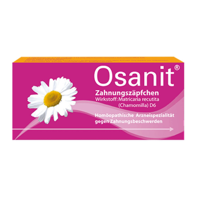 Osanit® Zahnungszäpfchen, 12 Stück