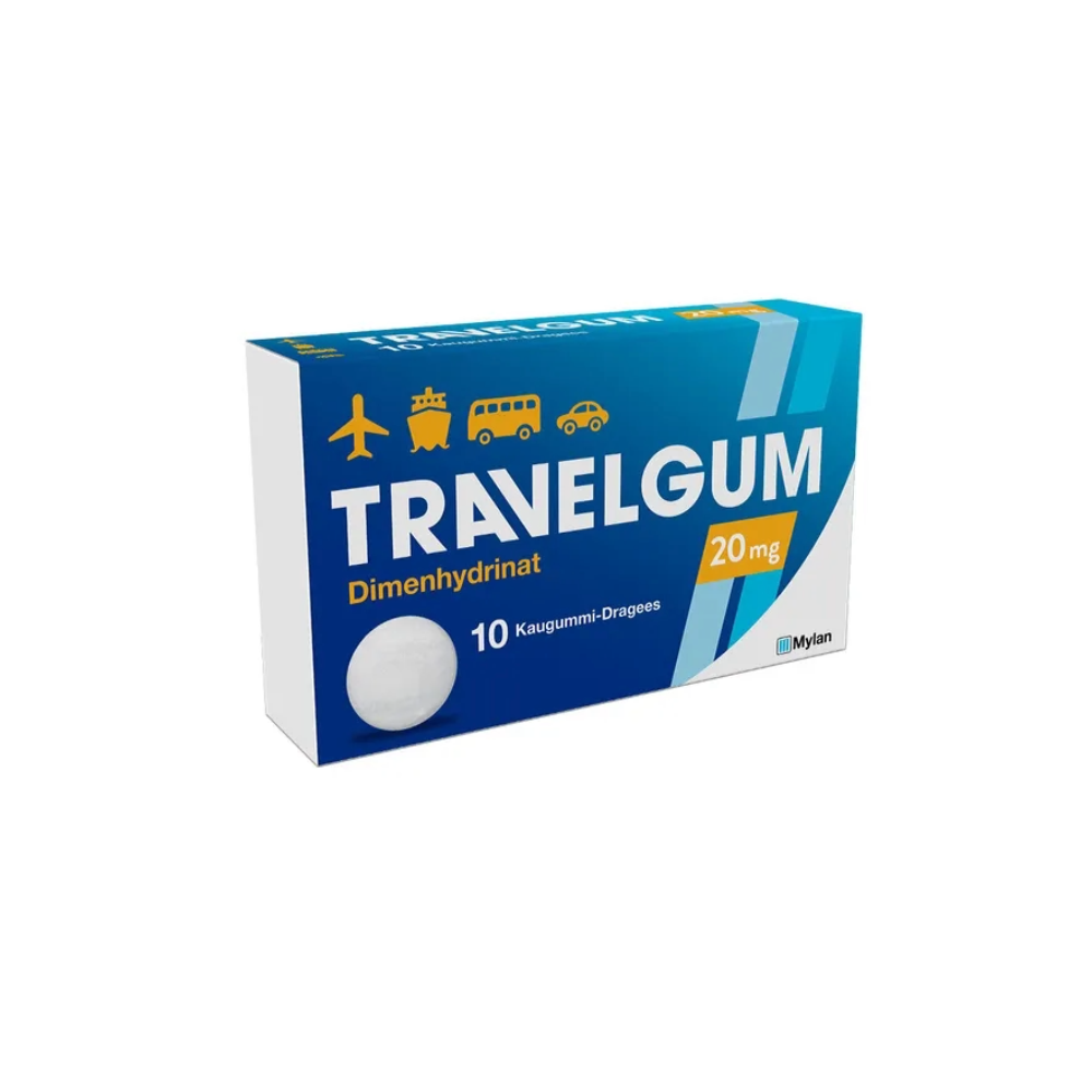 Travelgum® 20mg Kaugummi, 10 Stück