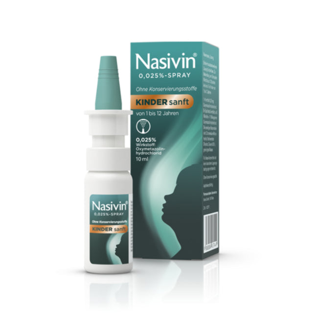 Nasivin® Kinder Sanft 0,025% Nasenspray, 10ml